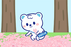 モグラさんとお花見