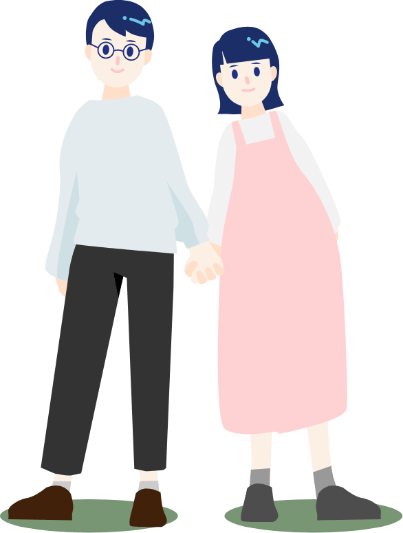 手を繋いだ二人